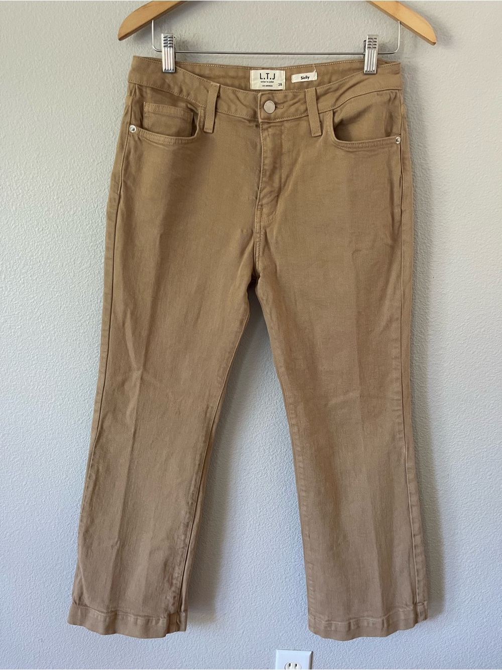 L. T. J Letter to Juliet Sicily Tan Jeans Size 28